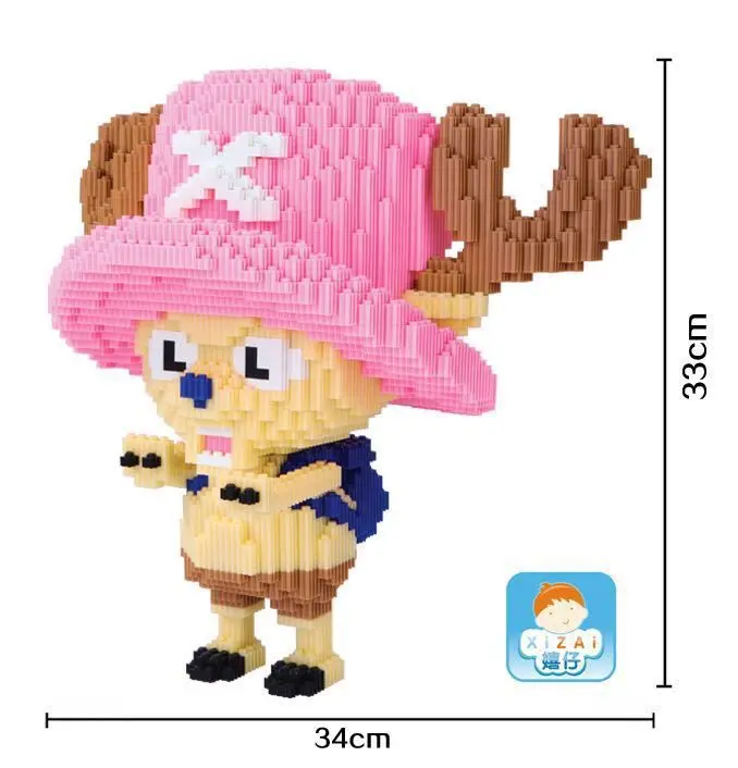 Xizai большой размер соединительные блоки мультфильм модель Строительные кирпичи аниме аукциона фигурки DIY сборочные игрушки для детей 8018