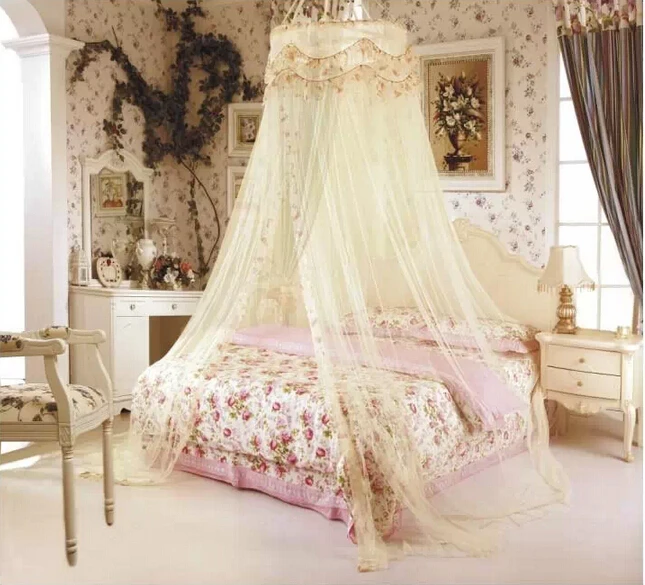 Princess Hight QC Round Dome Bed Canopy Netting Mosquito ...