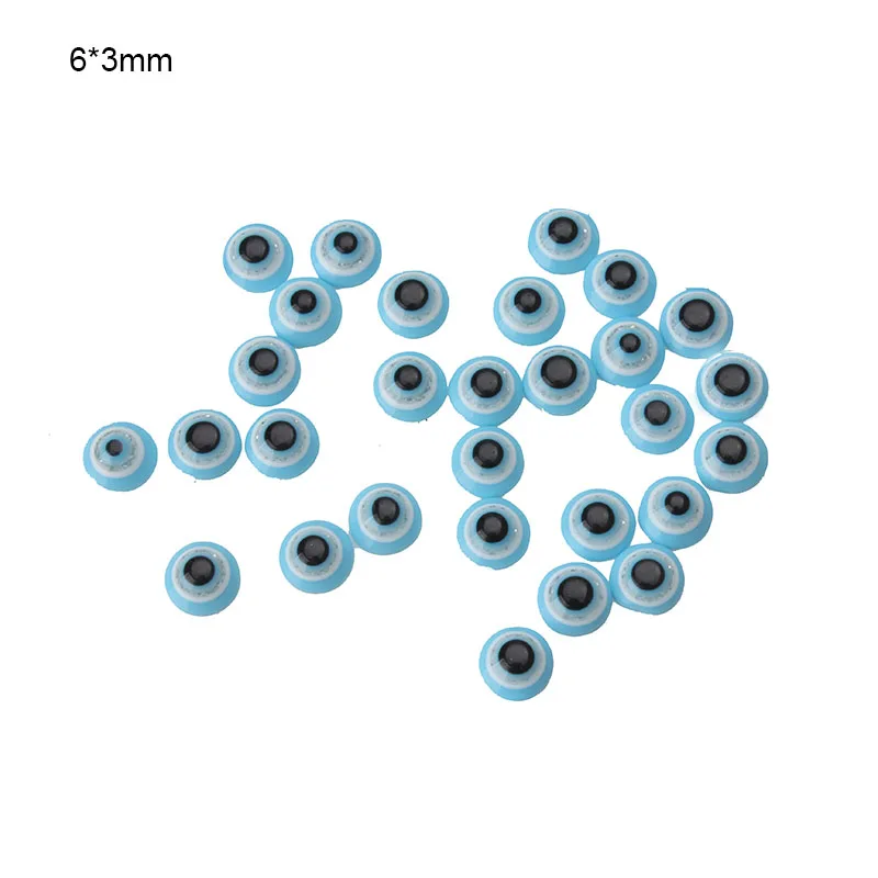 100 шт./лот, 6 мм, акриловые бусины-подвески в виде сглаза для женщин, сделай сам, браслет в виде сглаза, ожерелье, ювелирные аксессуары, фурнитура - Цвет: SBU