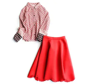 

Women's 2019 spring and summer new chiffon shirt skirt two-piece set women