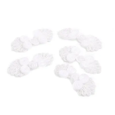 Cierre de Nudo marr/ón Claro Costura Hecha a Mano 10 Pares de Botones de Cierre de Rana China con Cuentas GROOMY Botones