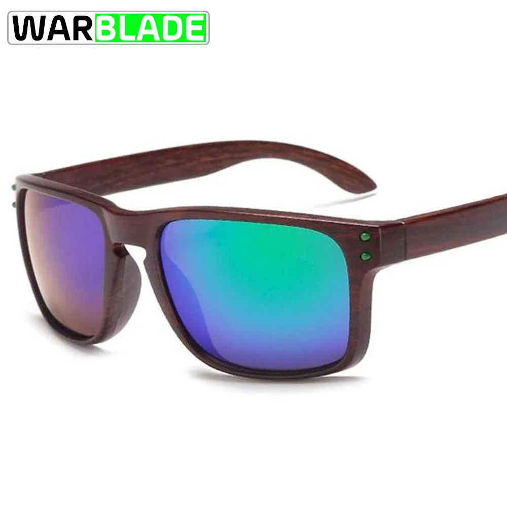 Солнцезащитные очки WarBLade с защитой от уф400 лучей, для мужчин и женщин, для велоспорта, рыбалки, пешего туризма, вождения, спортивные очки, Bisiklet Oculos Ciclismo - Цвет: brown green