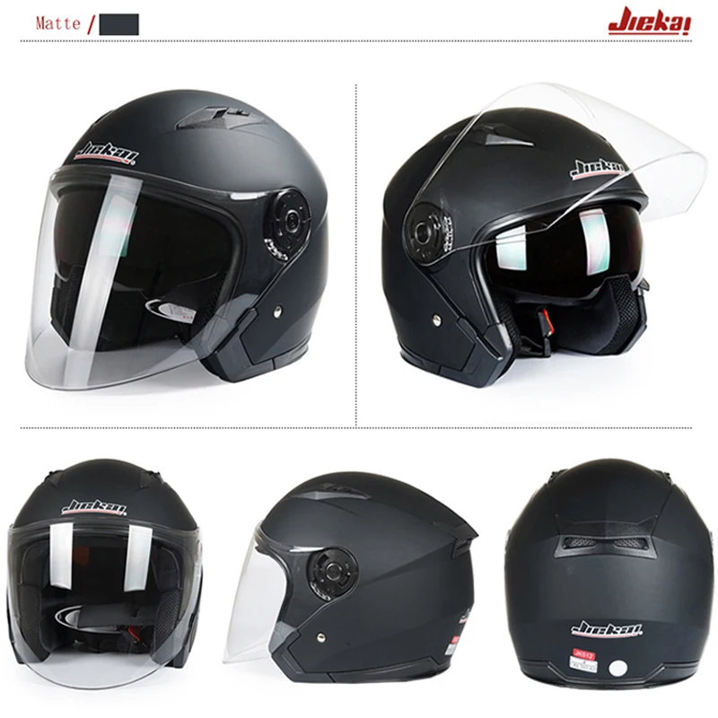 NUOVO JIEKAI casco moto rcycle moto rbike Dual Lens Open Viso casco moto capacete para moto cicleta casco