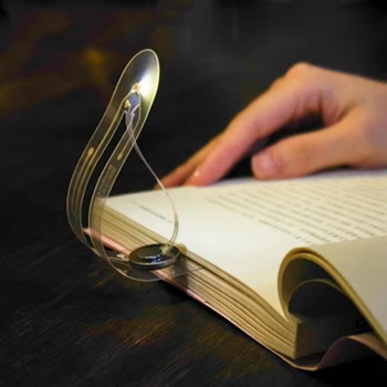 

CNIM Hot Mini Portable Led Book Light Battery Button Bookmark Led Reading Light Ultra-Thin Pocket white Led Night Light 0.1W