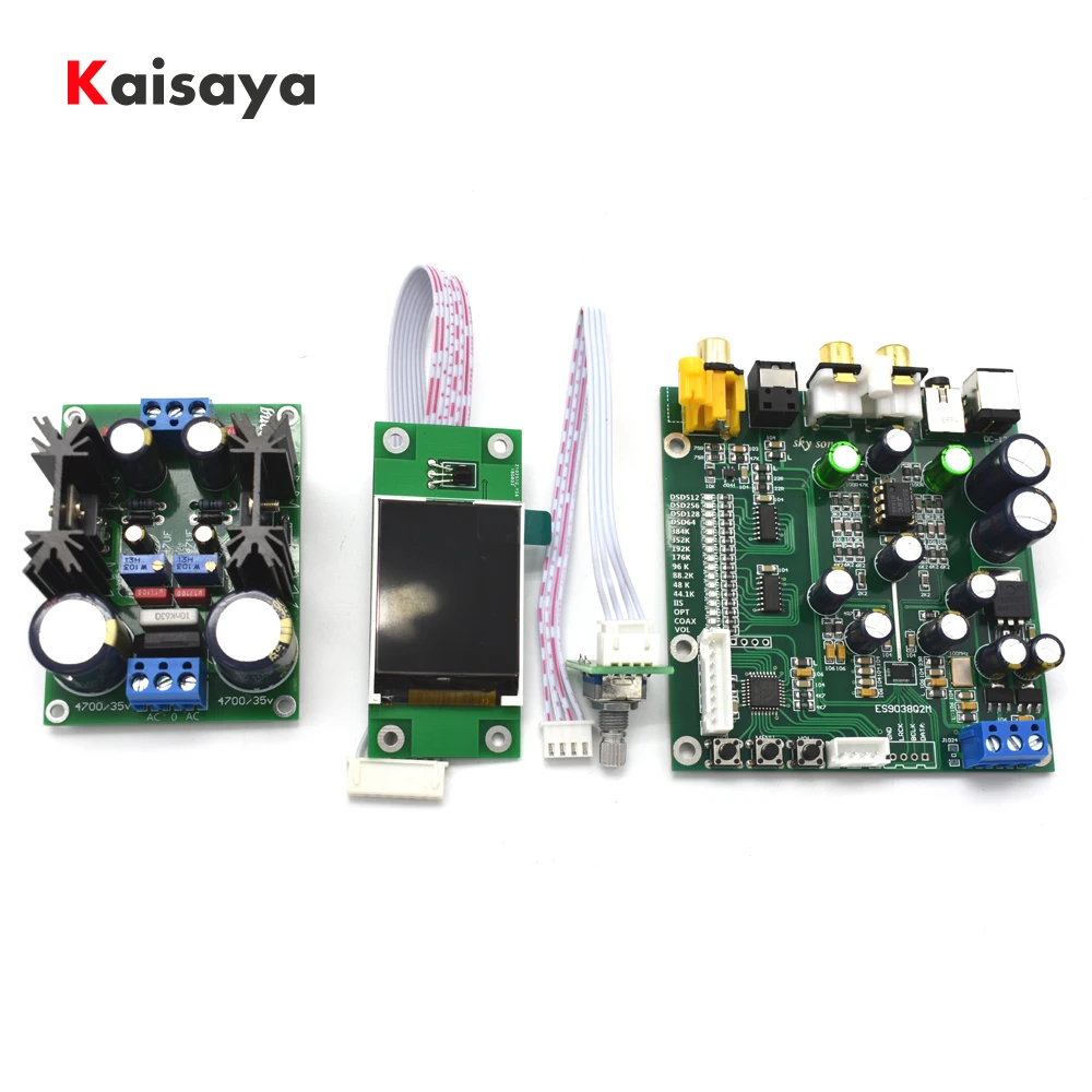 

ES9038 Q2M DAC DSD Decoder Support IIS DSD Coaxial Fiber input 384KHz DOP with OLED T0012