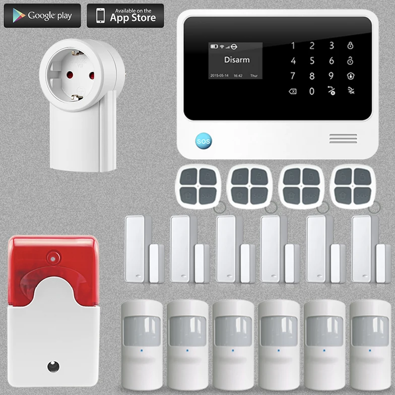 bilder für G90B Plus WiFi GSM Alarm System Sensor kit Englisch Spansih Russische Sprach Drahtlose Android IOS App steuer bilder für G90B Plus WiFi GSM Alarm System Sensor kit Englisch Spansih Russische Sprach Drahtlose Android IOS App steuer