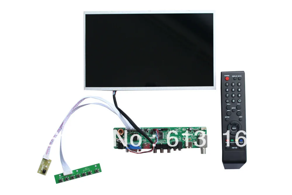 

HDMI+VGA +AV LCD TV board +B116XW02 V0 +LVDS cable +OSD keypad with cable +Remote control with receiver