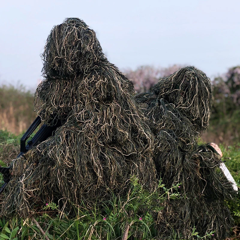 Детский костюм Джунгли Ghillie Мужская камуфляжная тактическая забавная униформа