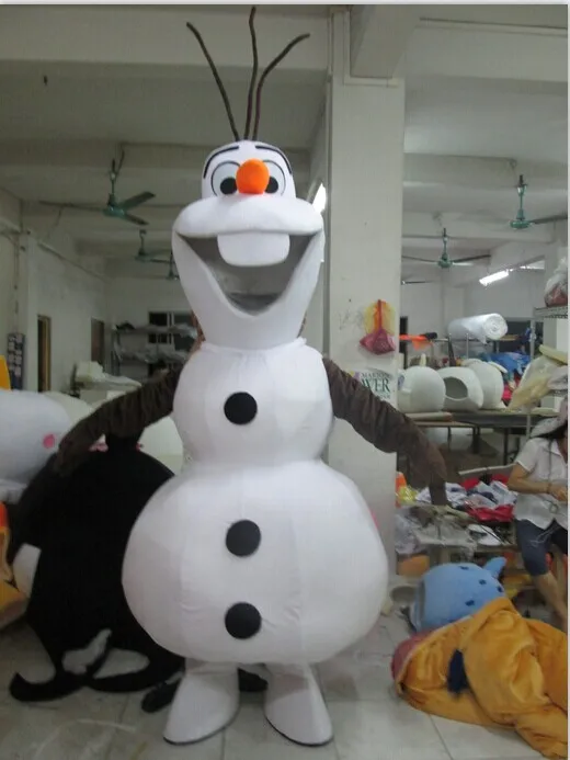 Переработанная версия топ продаж Олаф снеговик Хэллоуин Мультфильм Косплей Взрослый животный костюм