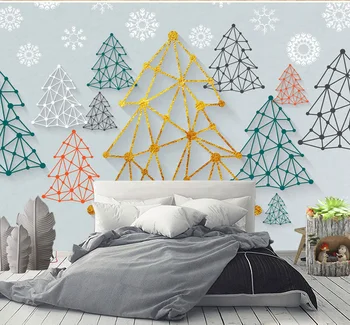 

Christmas Trees 3d Wallpaper Murals 3d Wall Photo Mural for Living Room Sofa Background 3d Wall Mural Wall paper Papel Mural