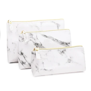 

Creative Large Capacity Pencil Bag Marble Pencil Case Kawaii Pencilcase For Girls Gifts School Supplies Stationery Makeup Bags