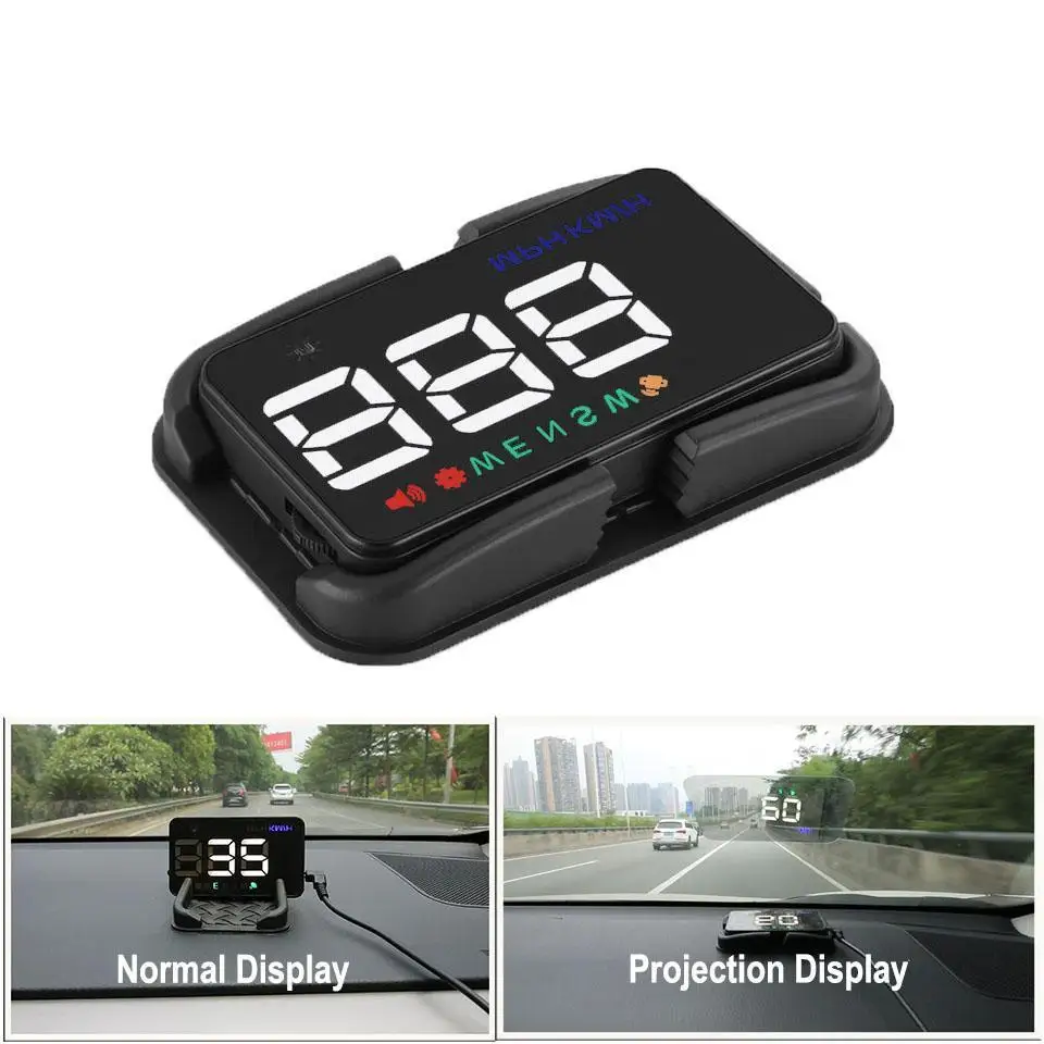 A5 3 5 дюймов gps HUD Автомобильная головка дисплей бортовой компьютер hud Дисплей