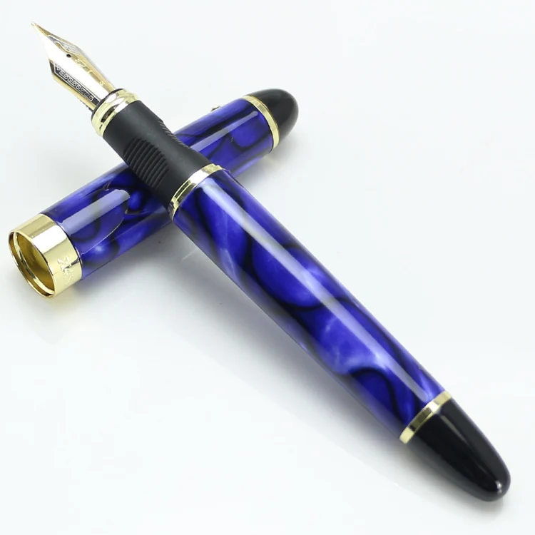JINHAO X450 авторучка 18KGP 0 7 мм перо с широким основанием Исполнительный синий
