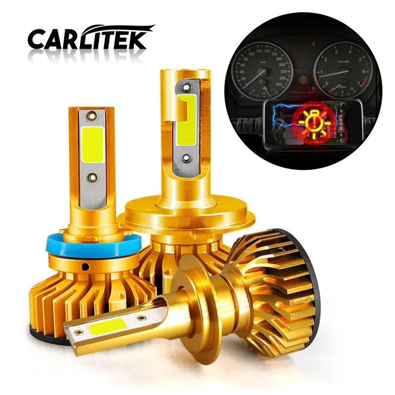 Автомобильная светодиодная лампа CARLitek Canbus H1 H3 H7 3000K 4300K 6000K 8000K H4 Ближний/Дальний