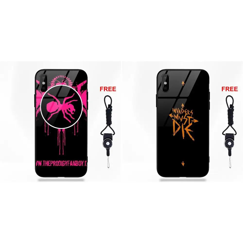 

Design The Prodigy Artist For Apple iPhone 5 5C 5S SE 6 6S 7 8 Plus X XS Max XR Silicone TPU Frame Tempered Glass Coque Shell