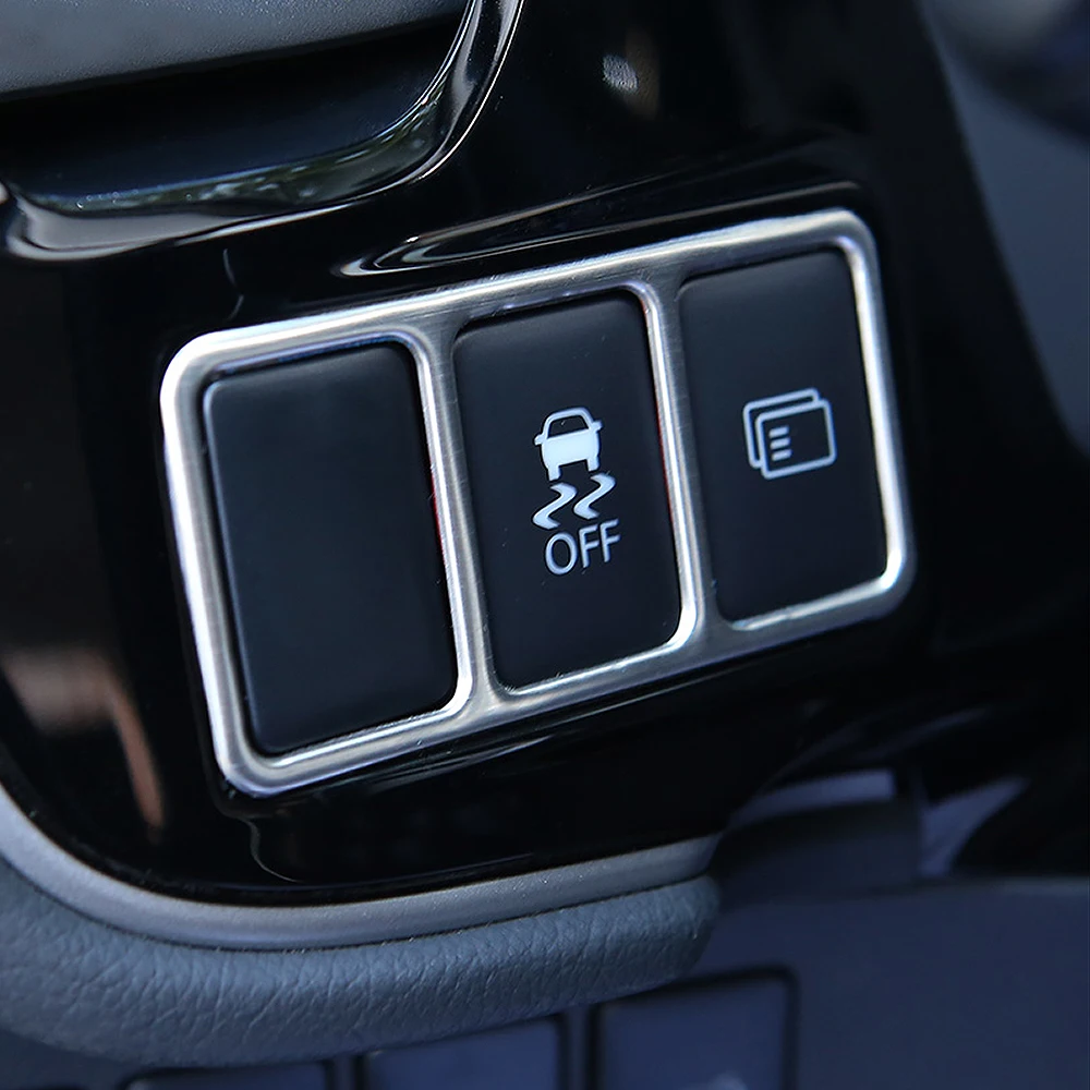 

For MITSUBISHI outlander 2013 2014 interior stainless steel Instrument adjustment button decoration trim cover ring