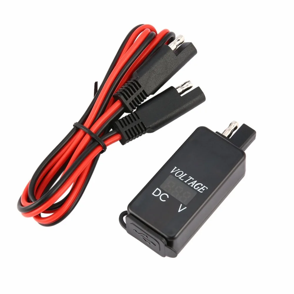 Двойной USB порт 4.2A напряжение дисплей Мотоцикл Зарядное устройство адаптер