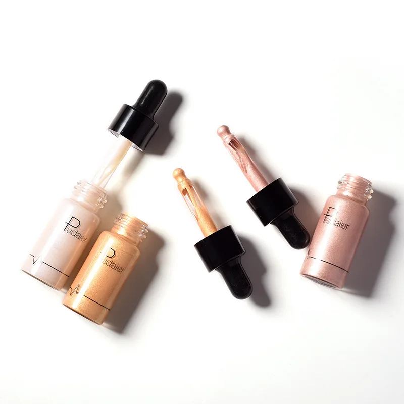 Face Highlighter Face Bronzer Profession Makeup Liquid Shimmer Shiny Long Lasting Brighten
