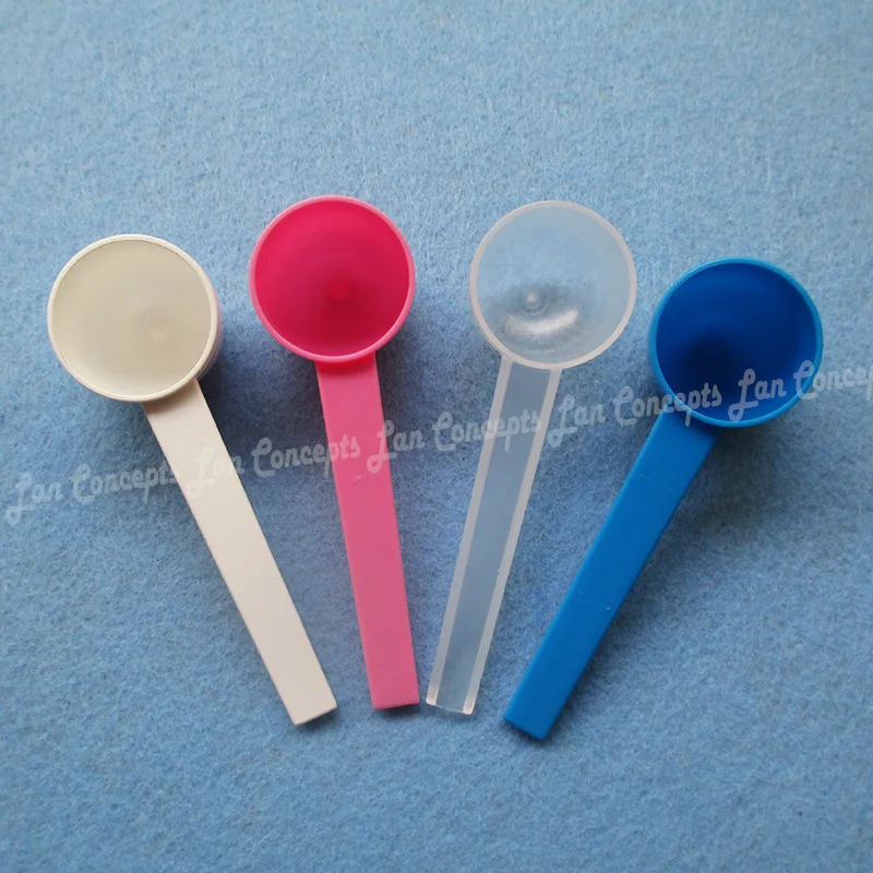  5 Gram Scoop - Plastic Measuring Scoop with 3.5” Long Handle —  9 mL, 2 Teaspoon Scoop, 5 grams powder