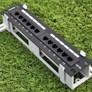 Network 10 inch mini patch panel Cat5e 12ports patch panel wall mount ...