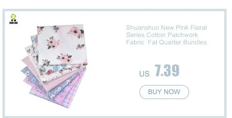 Shuangshuo Cut Cartoon Cotton Tissus Fabric Patchwork Fabric Fat Quarter Bundles Fabric For Sewing Doll Cloths 40*50cm 8pcs/lot