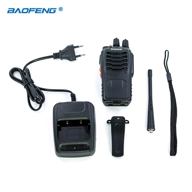 2 шт. Baofeng BF-888S рация UHF FM 400-470 МГц CB радио HAM портативный радиоприемопередатчик 16 каналов стерео охотничья станция