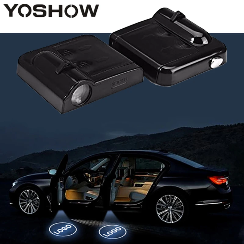 Yoshow 2x Учтивость LED Лампа двери автомобиля Добро пожаловать свет 12 В проектор Тень