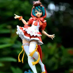 25 см Японии аниме фигурку Хацунэ Мику Красная Шапочка проекта Diva 2nd ПВХ Коллекционная модель игрушки с