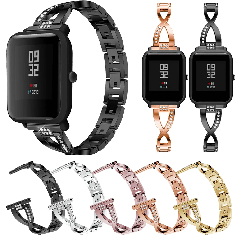 Ремешок из нержавеющей стали для Huami Amazfit GTS GTR 42 мм Bip Youth Edition сменный ремешок часов