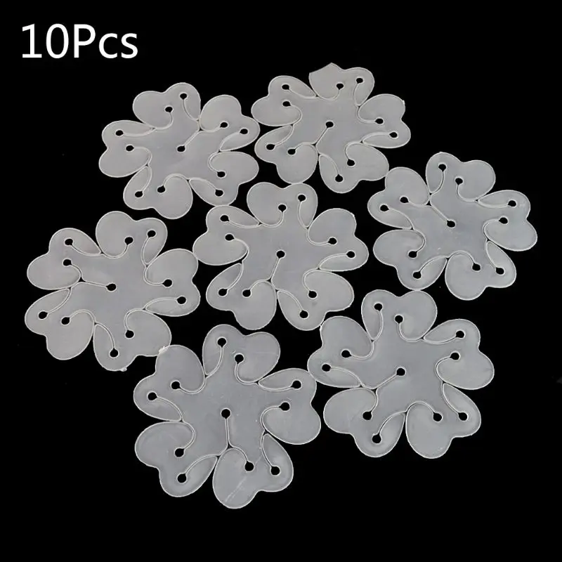 

10Pcs Balloon Arch Connectors Modelling Seal Clips Ring Buckle Plastic Link Holder Flower Shape Bandwagon Wedding Party Decorati