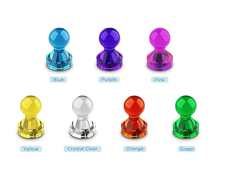 

Push Pin Magnets Fridge Magnets Home School Classroom Office Magnets for Refrigerator Dry Erase Board and Whiteboard Magnets