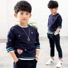 Children’s clothing sweater 2018 new autumn children’s children pull the hood shirt thick shirt tide