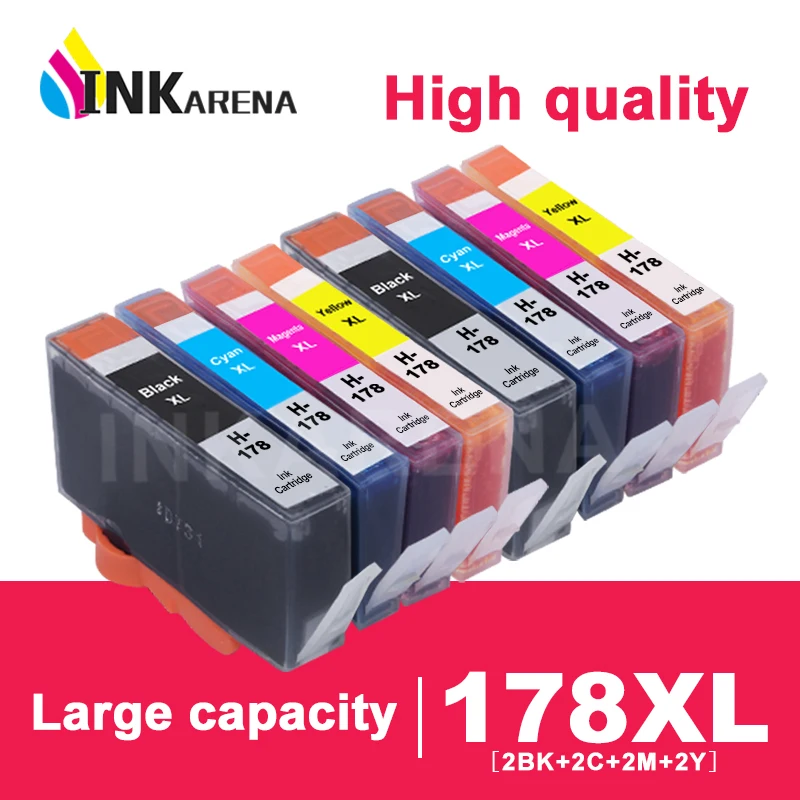 Чернильный картридж INKARENA совместимый с HP 178 XL для Photosmart B109 B110 B210 C309 D5468 D5463 D5460