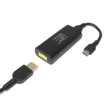 DC usb type C Мужской мощность зарядное устройство конвертер адаптер разъем для lenovo Dell Hp Asus ноутбук адаптер 20 в 3.25A квадратный разъем Женский