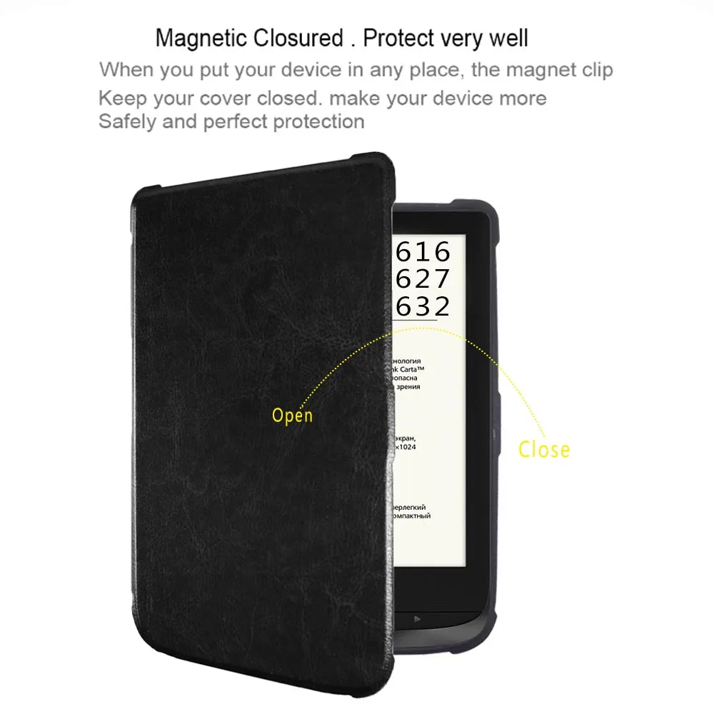 Мягкий ТПУ чехол для электронной книги PocketBook Touch Lux 4 и HD 3 телефонная книга PB 616 627 632