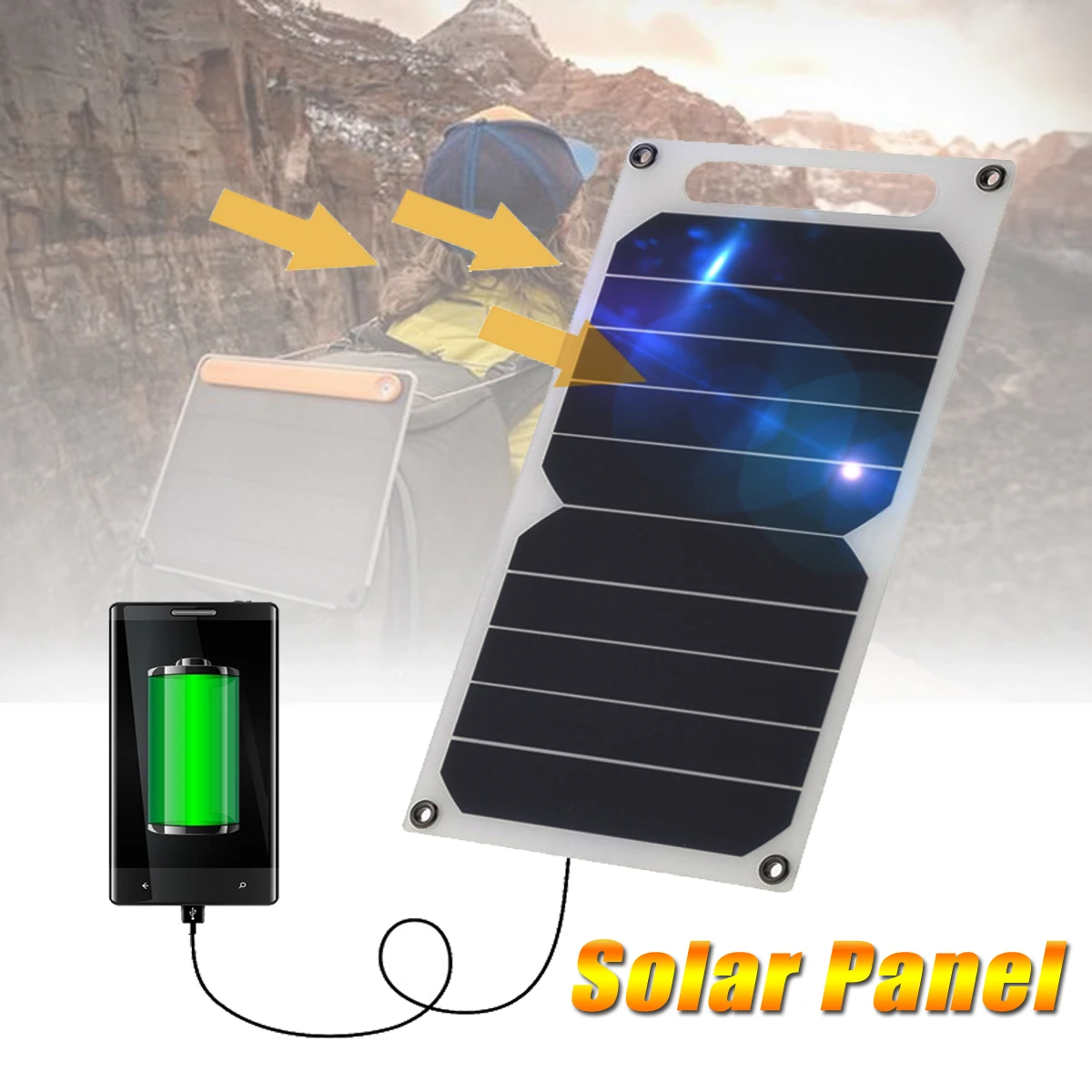 portable solar panel usb charger