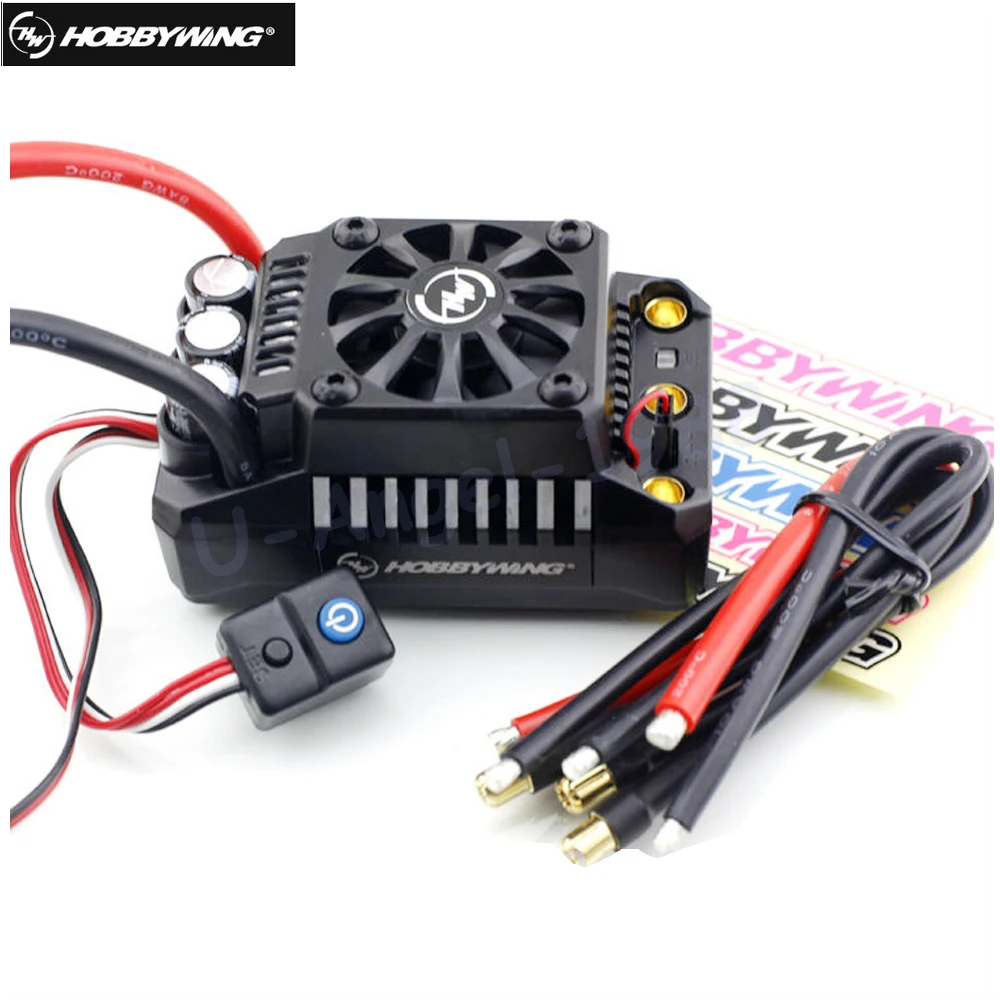 Бесщеточный 4 полюсный двигатель HobbyWing 56113SL 800KV с EzRun MAX5 V3 200A бесщеточный
