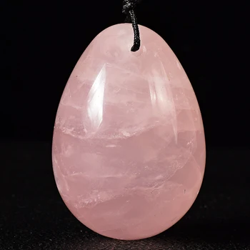 

Drilled Natural Rose Quartz Yoni Egg for Kegel Exercise Pelvic Floor Muscles Vaginal Exercise Ben Wa Ball Recovery after Birth