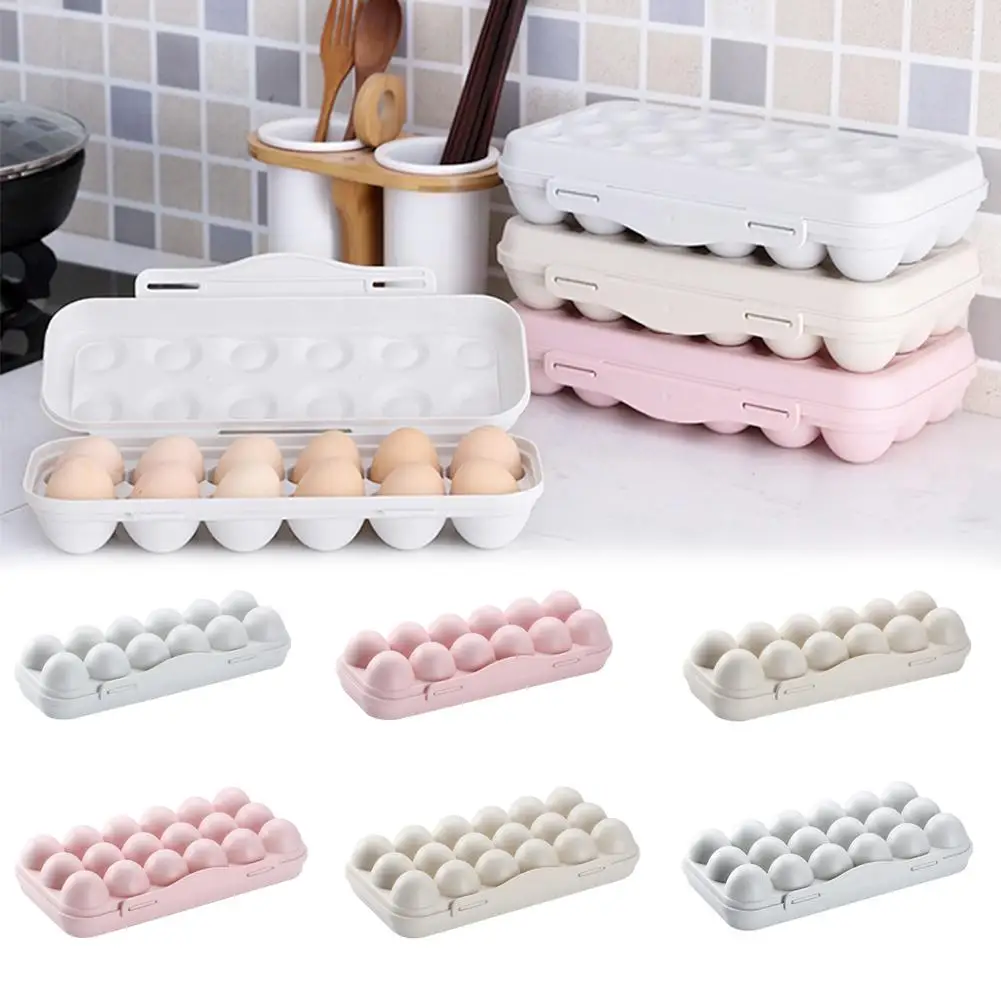 

Egg Storage Rack Kitchen Accessories Cassette Stackable Egg Rack Tray Kitchen Egg Storage Box Refrigerator Organizer With Lid