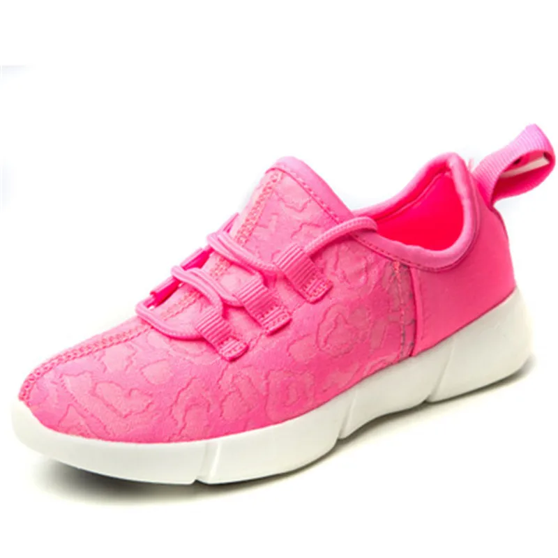 Size 25-46 New Summer Led Fiber Optic Shoes for girls boys men women USB Recharge glowing Sneakers Man light up shoes7