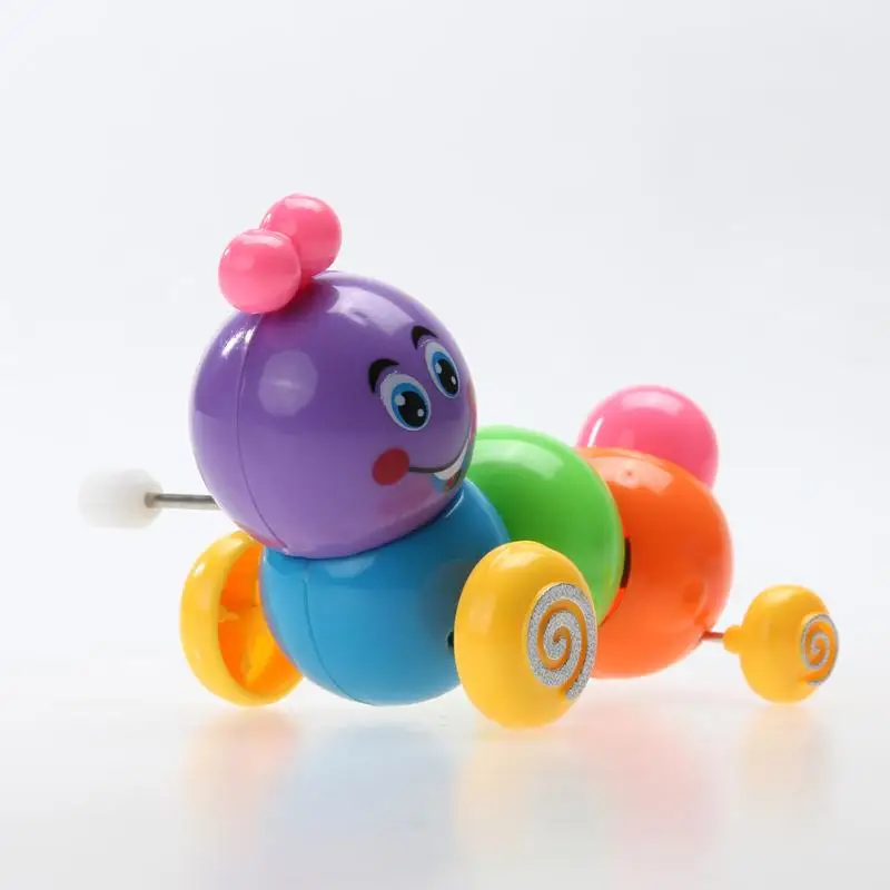 1Pcs Kids Clockwork Carpenterworm Children Plastic Wind Up Toy Environment-friendly Carpenterworm Cutworm Clockwork Spring Bug