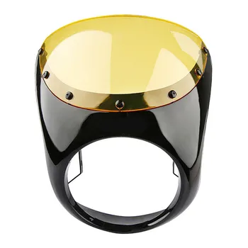 

Universal 7 Motorcycle Headlight Fairing Windshield Fit For Harley Cafe Racer