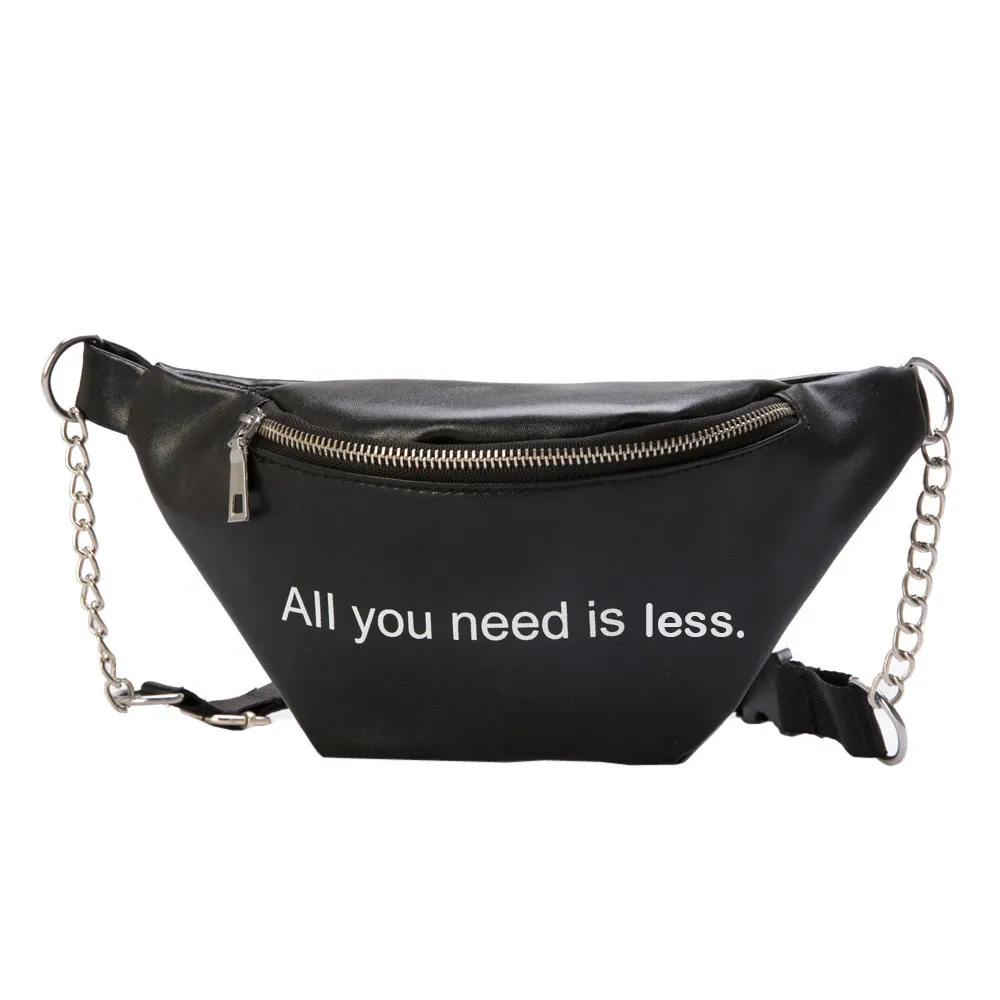 Женская модная кожаная сумка-мессенджер с буквенным принтом на цепочке, одноцветная сумка на плечо, сумка на грудь, сумка на грудь, женская сумка