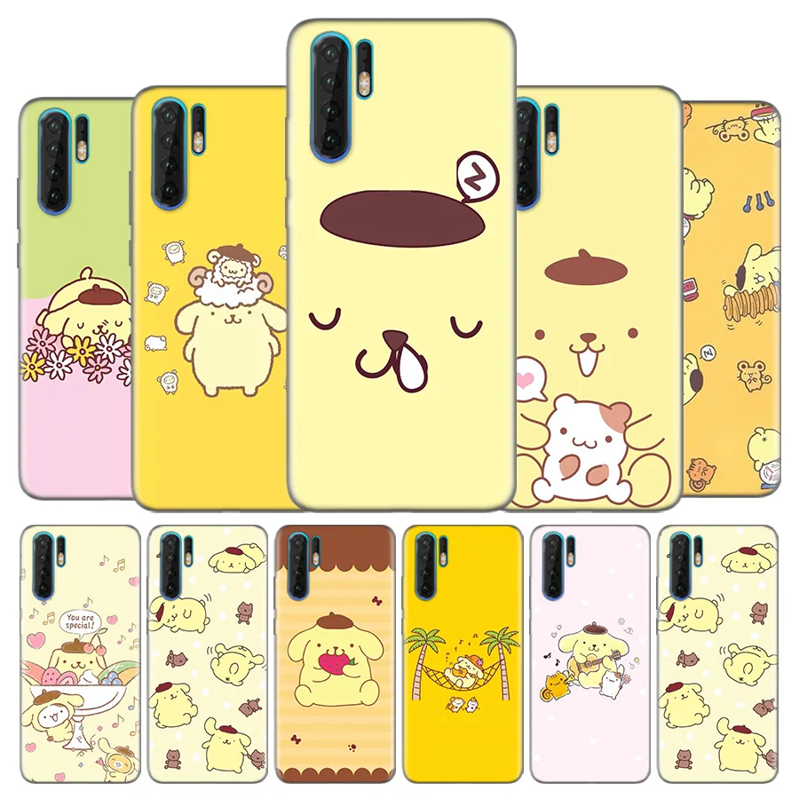 

Silicone Case for Huawei Mate 20 10 P30 P20 P10 P9 Nove 5 5i Pro Lite P Smart Z Plus 2019 TPU Back Cover Sanrio pom purin lovely