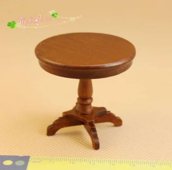 

Mini Dollhouse Accessories Mini Furniture Model Single Item Small Round Table Bright Color Retro Retro