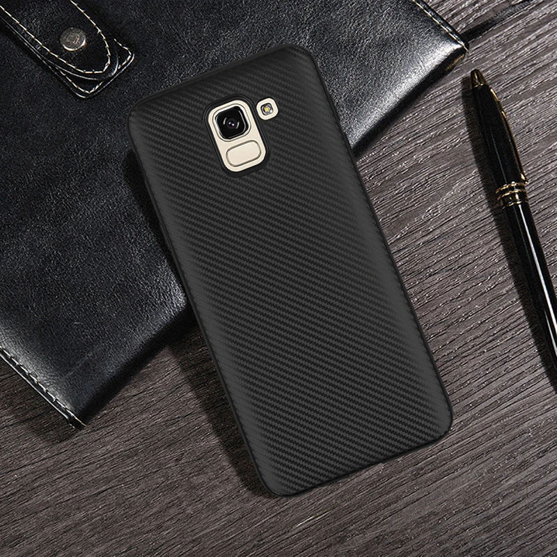 carbon fiber silicone cases samsung galaxy j6 2018 (3)