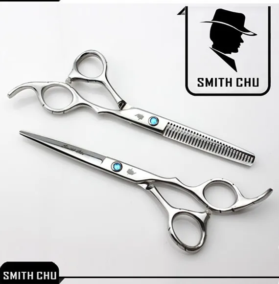 6," Smith Chu Japan 440c ножницы для стрижки волос филировочные ножницы Парикмахерская Машинка для стрижки Парикмахерские бритвы с чехлом для расчески LZS0006