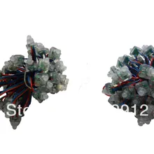 50 шт. DC5V TLS3001 светодиодный пиксельный узел, IP68 Номинальная; RGB провода, квадратного типа; 4096 Серая шкала; заполнение эпоксидной смолой