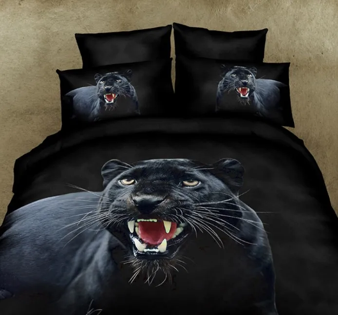 3D Black panther bedding set duvet cover super king size queen full