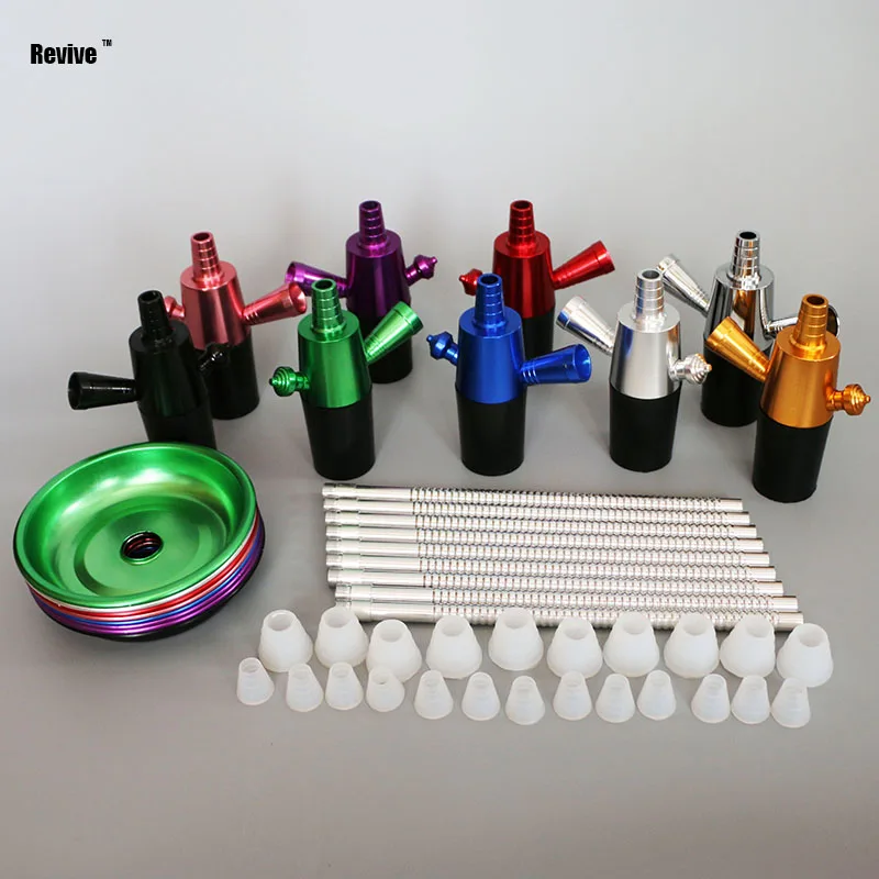 Revive aluminium narguile hookah stem fit usual bottle shisha adapter